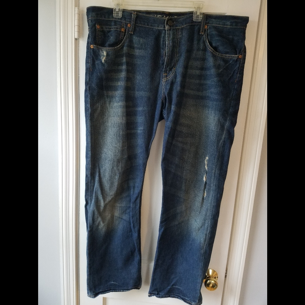 Blue Distressed Looking Jeans